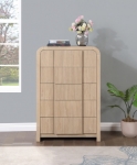 Picture of 32"W x 48"H Solid Wood And Oak Veneer Chest