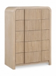 Picture of 32"W x 48"H Solid Wood And Oak Veneer Chest