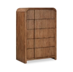 Picture of 32"W x 48"H Solid Wood And Oak Veneer Chest