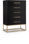 Picture of 32"W x 47"H Wood Veneer And Iron Chest