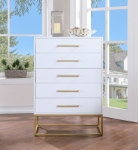 Picture of 32"W x 47"H Wood Veneer And Iron Chest