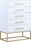 Picture of 32"W x 47"H Wood Veneer And Iron Chest