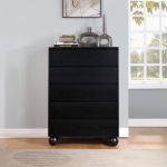Picture of 34"W x 48"H Natural/Brown/Cream/Black Finish Chest