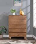 Picture of 34"W x 48"H Natural/Brown/Cream/Black Finish Chest