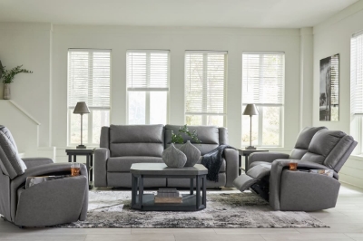 Show details for Reclining Sofa, Loveseat and Recliner Picture of Reclining Sofa, Loveseat and Recliner