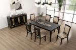 Picture of 72"  Wood Espresso Dining Table