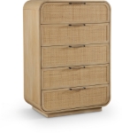 Picture of 34.5"W x 48"H Solid Wood Natural Finish Chest
