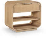 Picture of Solid Wood Brown or Natural Finish Nightstand