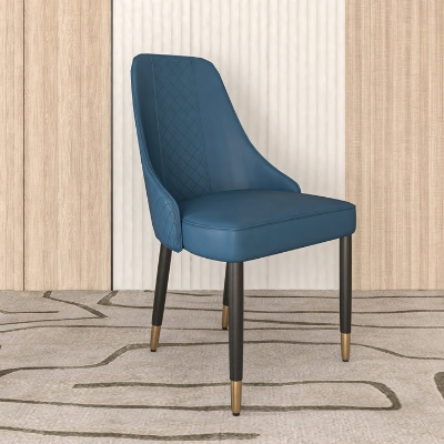 Show details for Dining Chairs Fabric/Leather Seat and Back in Oak Wood Picture of Dining Chairs Fabric/Leather Seat and Back in Oak Wood