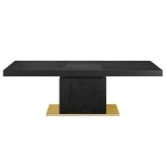 Picture of 71-94" Extendable wood Black Dinette Table