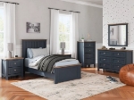 Picture of 5Pc 39" Twin Bed, Dresser and Mirror, Chest And Nightstand Bedroom Set