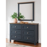 Picture of 6 Drawers Dresser and Mirror
