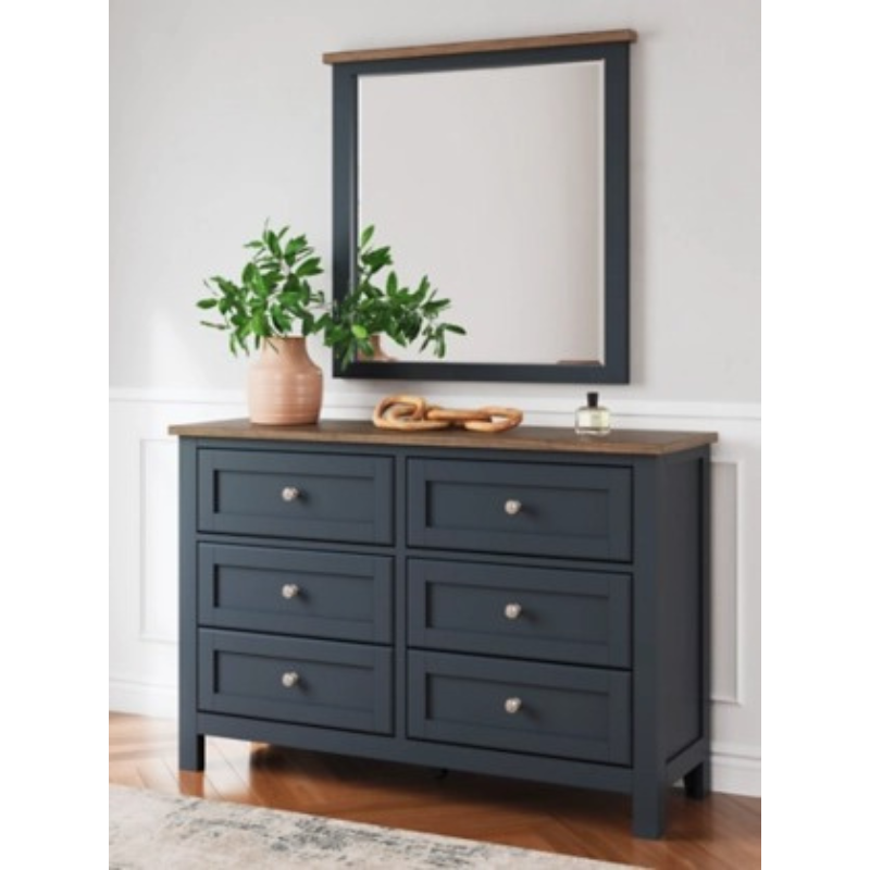 Picture of 6 Drawers Dresser and Mirror