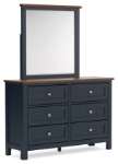 Picture of 6 Drawers Dresser and Mirror