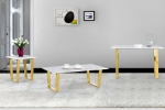Picture of 48"/20" Gold Coffee Table and Gold Console Table