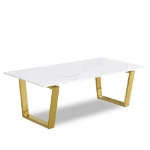 Picture of 48"/20" Gold Coffee Table and Gold Console Table