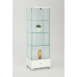 Picture of White Glass Curio - L 23.62 X W 17.72 X H 73.23
