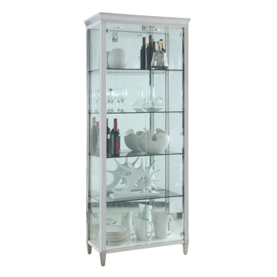 Show details for Glass Curio - L 31.5 X W 15.75 X H 79.53 Picture of Glass Curio - L 31.5 X W 15.75 X H 79.53