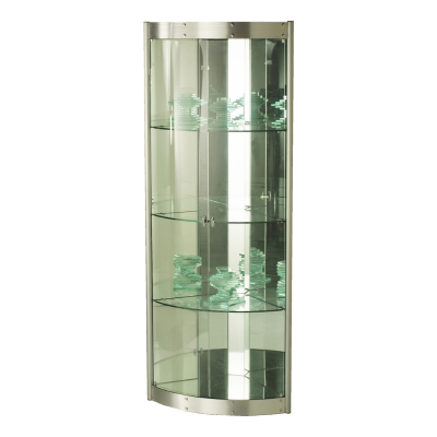 Show details for Silver Corner Curio - L 21.26 X W 21.26 X H 74.8 Picture of Silver Corner Curio - L 21.26 X W 21.26 X H 74.8