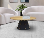 Picture of 36"/20" Matte Black Gold Coffee Table