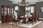 Picture of 9pcs, 11pcs Or 13pcs, Double Pedestal Base Wood Veneer Dining Room set