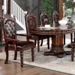 Picture of 9pcs, 11pcs Or 13pcs, Double Pedestal Base Wood Veneer Dining Room set