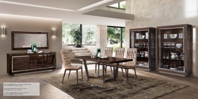 Show details for 79/98/118/157.5" Extendable Walnut Wood Dining Table Picture of 79/98/118/157.5" Extendable Walnut Wood Dining Table