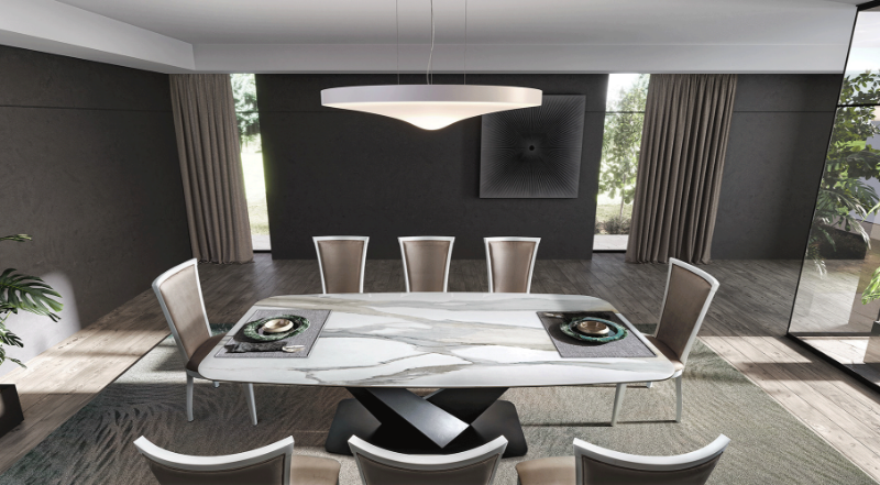 Picture of 94" Marble Dining Table