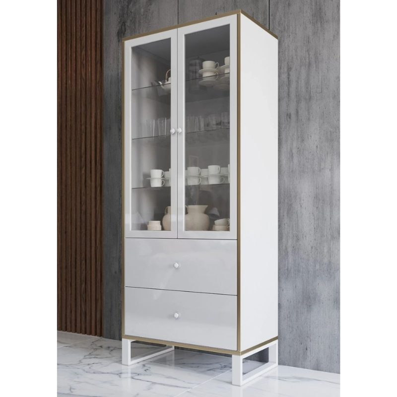Picture of High gloss large china cabinet 31"W x 18"D x 65"H