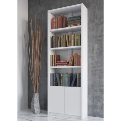 Show details for Bookcase with Doors  33" x 12" x 80"H Picture of Bookcase with Doors  33" x 12" x 80"H