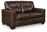Picture of Brown Genuine Leather Sofa, Loveseat and Chair