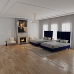 Picture of Upholstered bed with Prestige Headboard