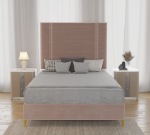 Picture of Upholstered bed with Apex Headboard