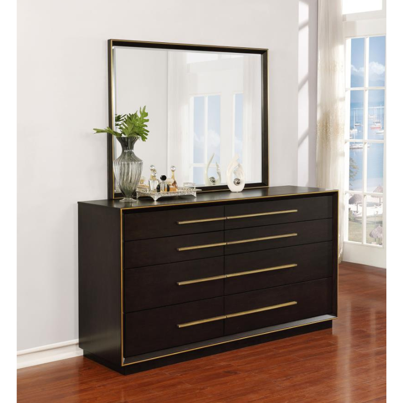 Picture of 8-Drawer Dresser with Mirror