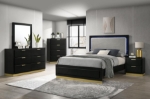 Picture of 31"W x 44.50"H Four Drawer White/Black Chest