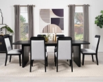 Picture of 7pcs, 9pcs Or 11pcs, Extendable Black Dining Room Set