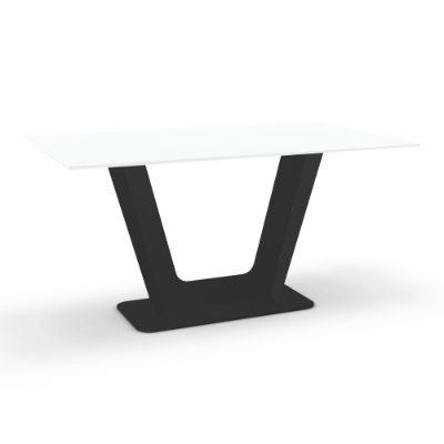 Show details for Amelia Glass, Stone/Marble and Wood Customized Dining Table Picture of Amelia Glass, Stone/Marble and Wood Customized Dining Table