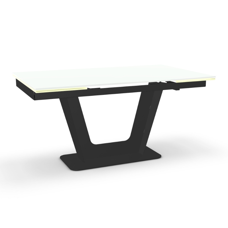 Lounge Around. Amelia Extendable table base Glass and Wood Customized ...