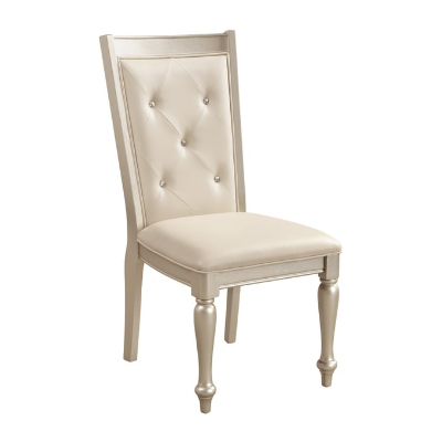 Show details for Gold Silver Champagne Side Chair and Arm Chair Picture of Gold Silver Champagne Side Chair and Arm Chair