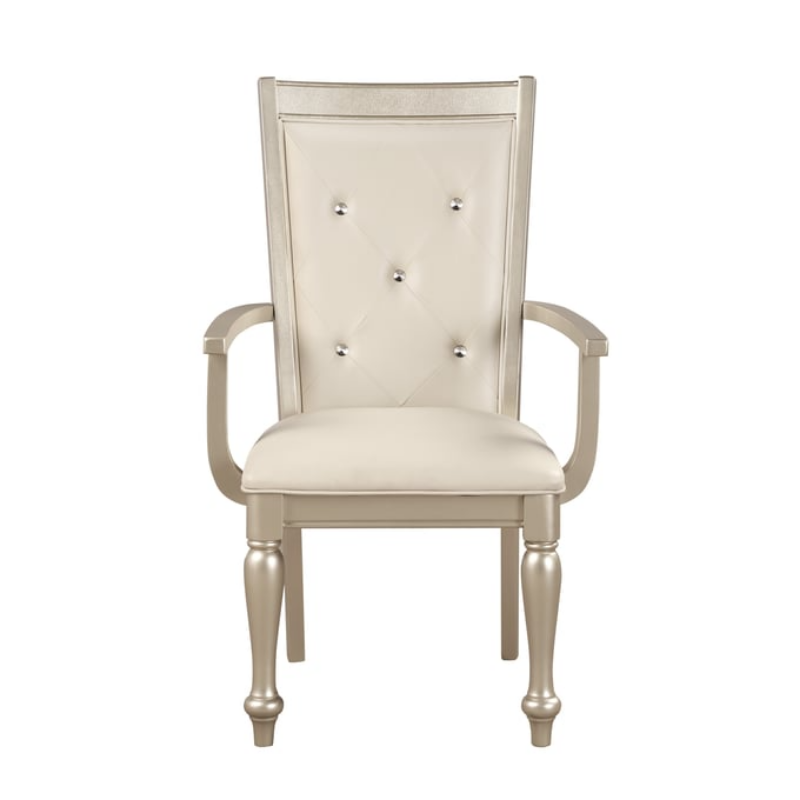 Picture of Gold Silver Champagne Arm Chair