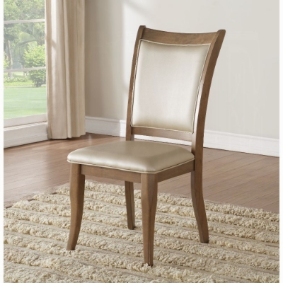 Show details for Gray Oak Wood Veneer Dining Chair Picture of Gray Oak Wood Veneer Dining Chair