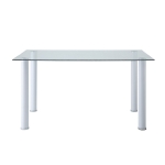 Picture of 7pcs Or 9pcs  White/Black glass top Dining Room Set