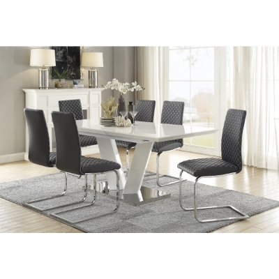 Show details for 7pcs, 9pcs Or 11pcs, White high gloss Dining Room Set Picture of 7pcs, 9pcs Or 11pcs, White high gloss Dining Room Set