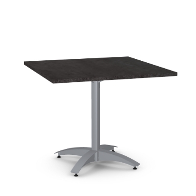 Show details for Billy Wood Top Square Dining Table Picture of Billy Wood Top Square Dining Table