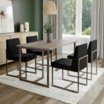 Picture of 54" Birch wood veneer table top Dining table