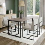 Picture of 54" Birch wood veneer table top Dining table