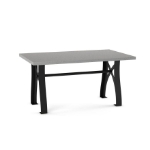 Picture of 36" x 60" Cheston Metal Black Scratch and Water Resistant Dining table
