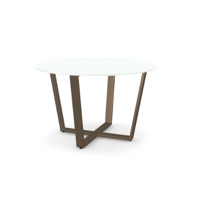 Show details for Ellington Glass, Stone/Marble and Wood Customized Dining Table Picture of Ellington Glass, Stone/Marble and Wood Customized Dining Table