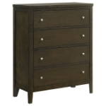 Picture of 35"L x 43.5"H Dark Cocoa Brown 5 Drawer Chest