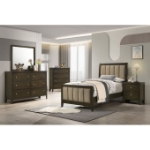 Picture of 35"L x 43.5"H Dark Cocoa Brown 5 Drawer Chest